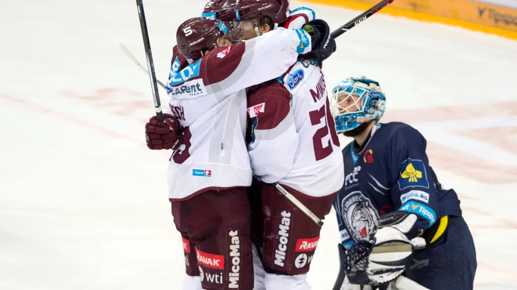 Radost sparťanských hokejistů