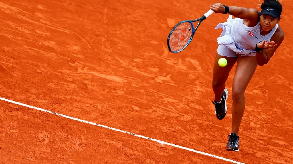 Naomi Ósakaová z Japonska na Roland Garros