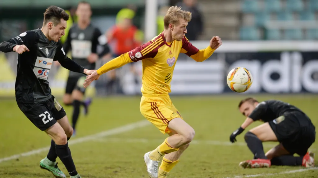 Utkání Dukla - Jablonec