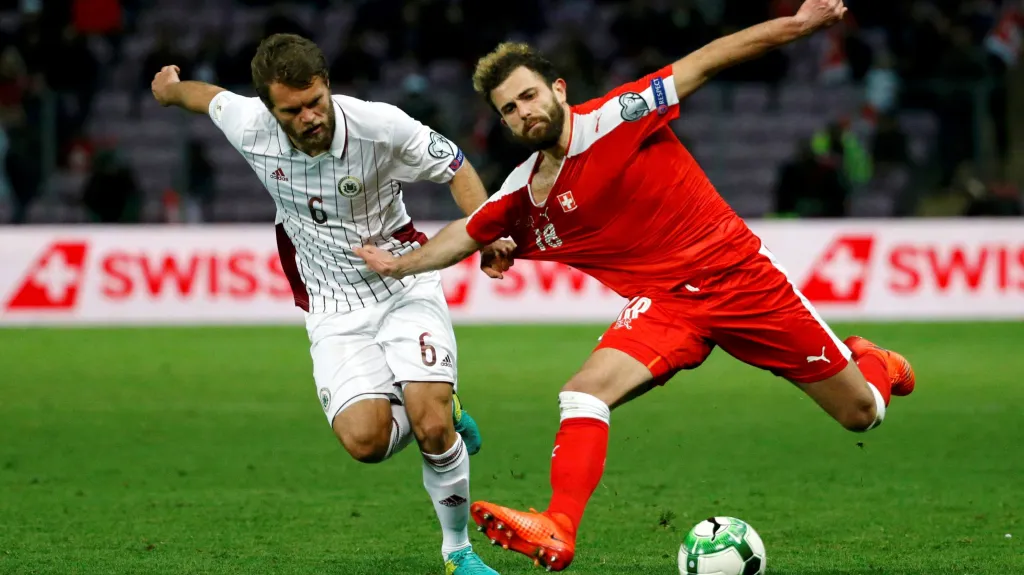 Kvalifikační utkání Švýcarsko - Lotyšsko