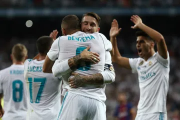 Slavící fotbalisté Realu