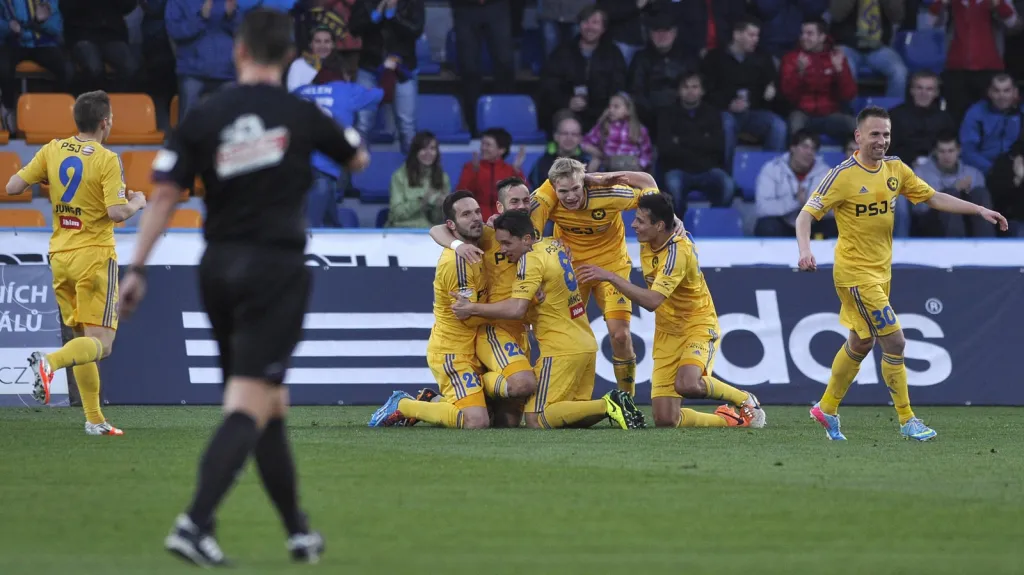 Radost fotbalistů Jihlavy