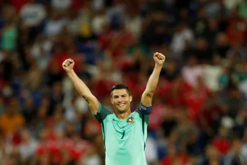 Slavící Cristiano Ronaldo