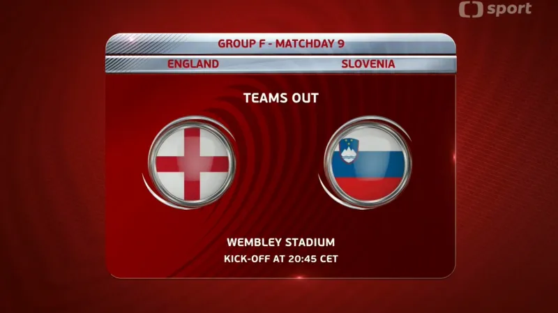 Sestřih utkání Anglie - Slovinsko