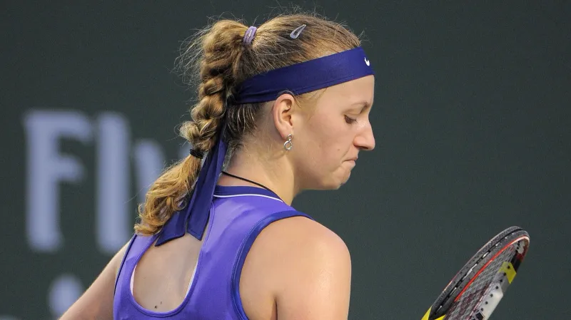 Zklamaná Petra Kvitová