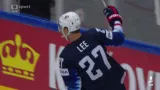 Gól v utkání USA - Kanada: A. Lee - 1:2 (13. min.)