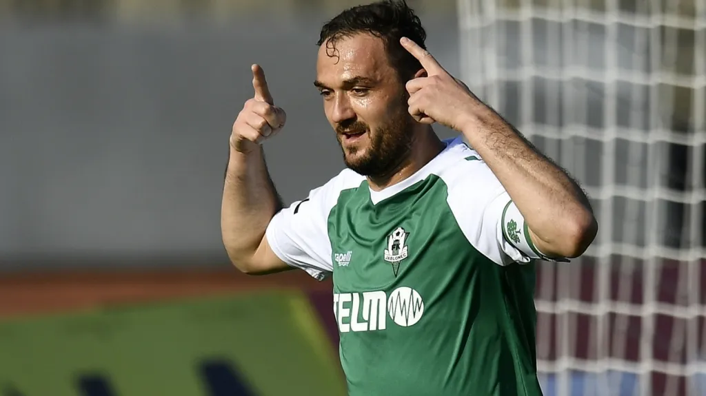 Martin Doležal se raduje z branky