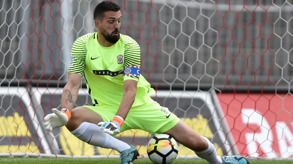 Brankář Zbrojovky Brno Dušan Melichárek
