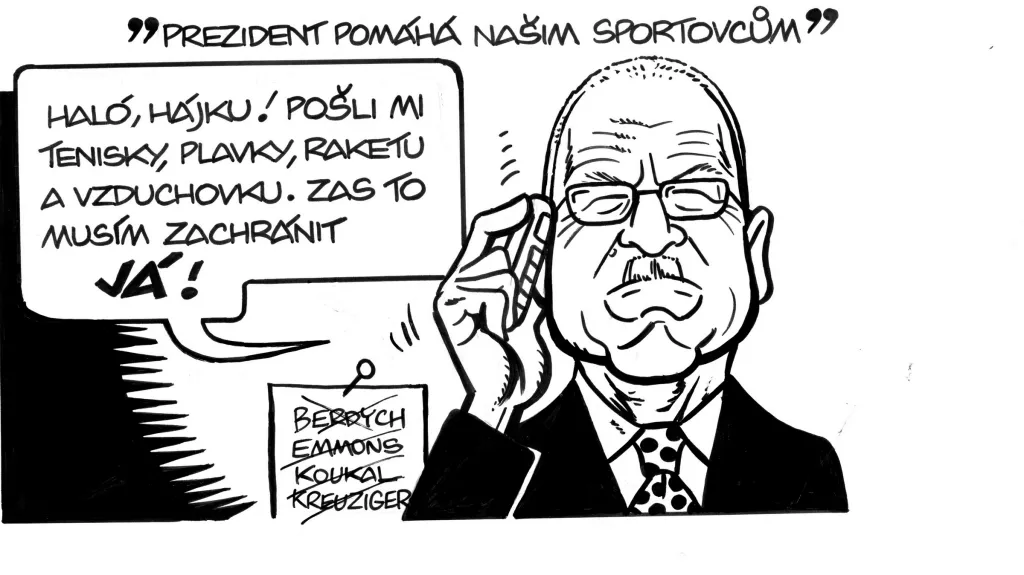 "Prezident pomáhá našim sportovcům"