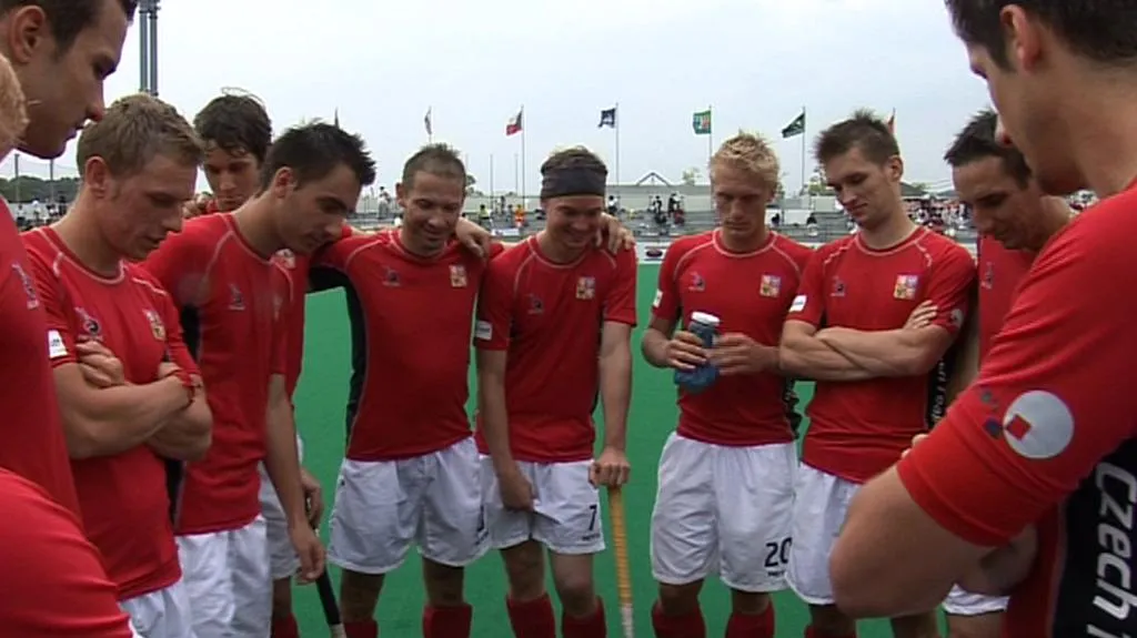 Tým českých pozemních hokejistů na kvalifikaci v Japonsku