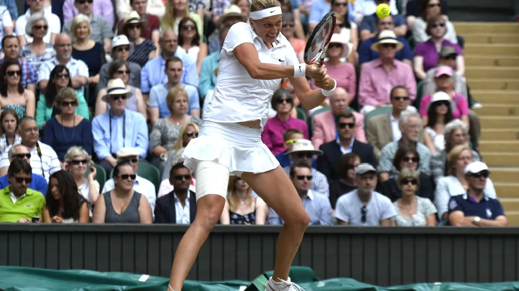 Petra Kvitová ve finále Wimbledonu