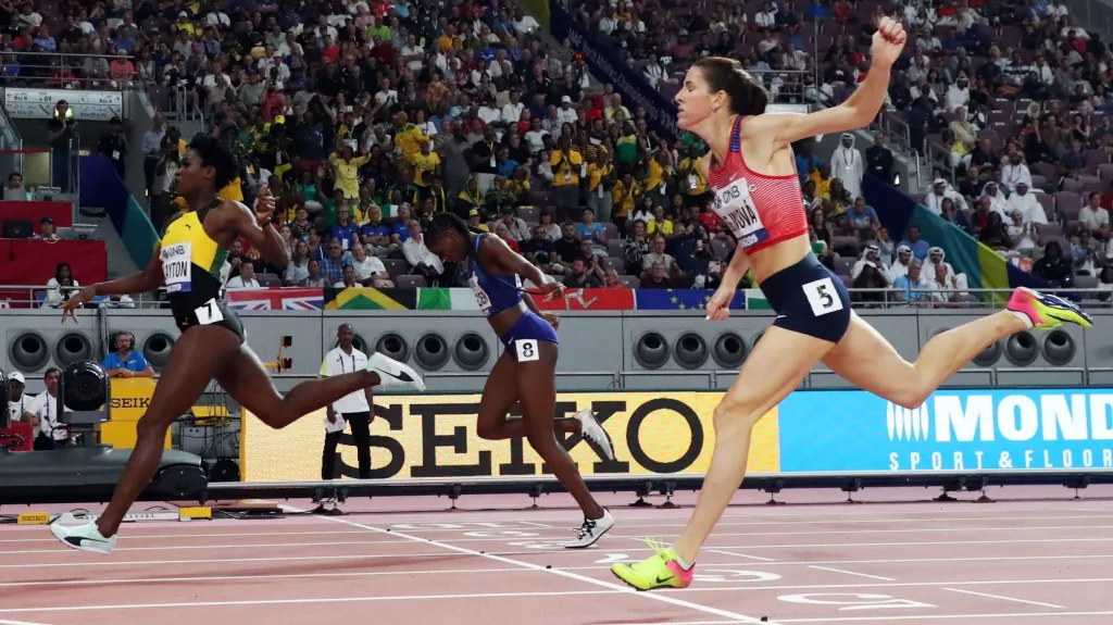 Zuzana Hejnová finišuje