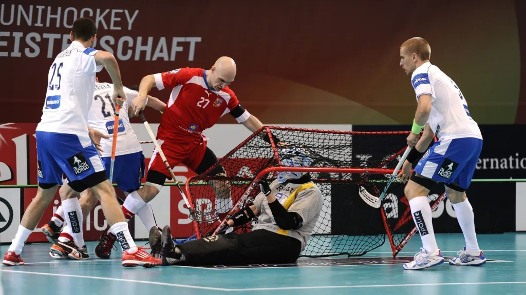 Milan Fridrich v utkání s Finskem