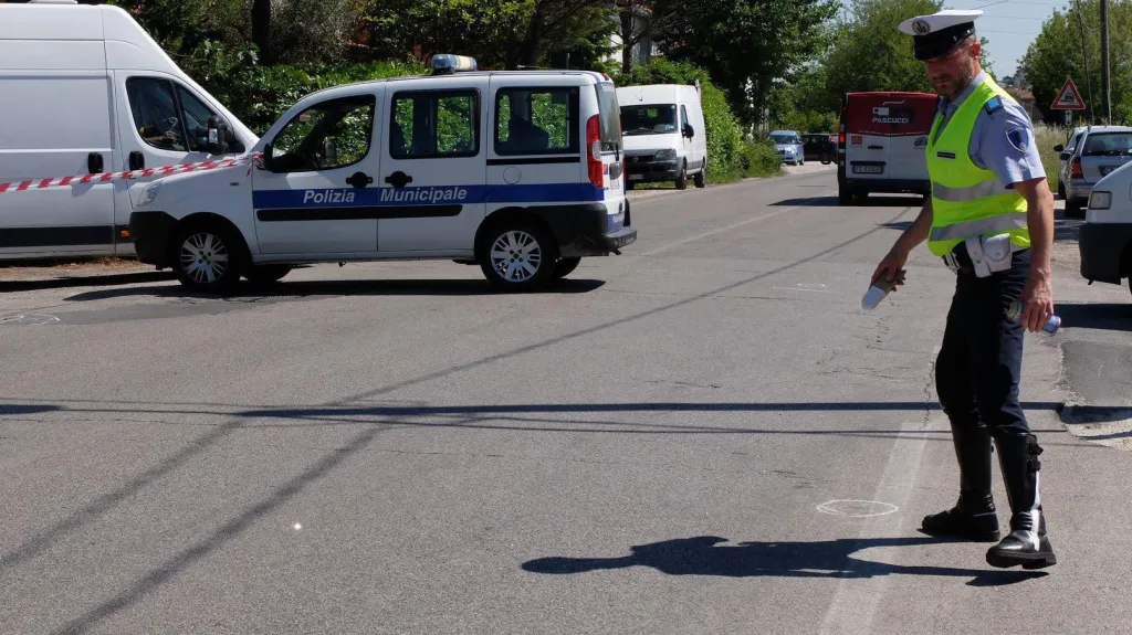 Místo nehody Nickyho Haydena