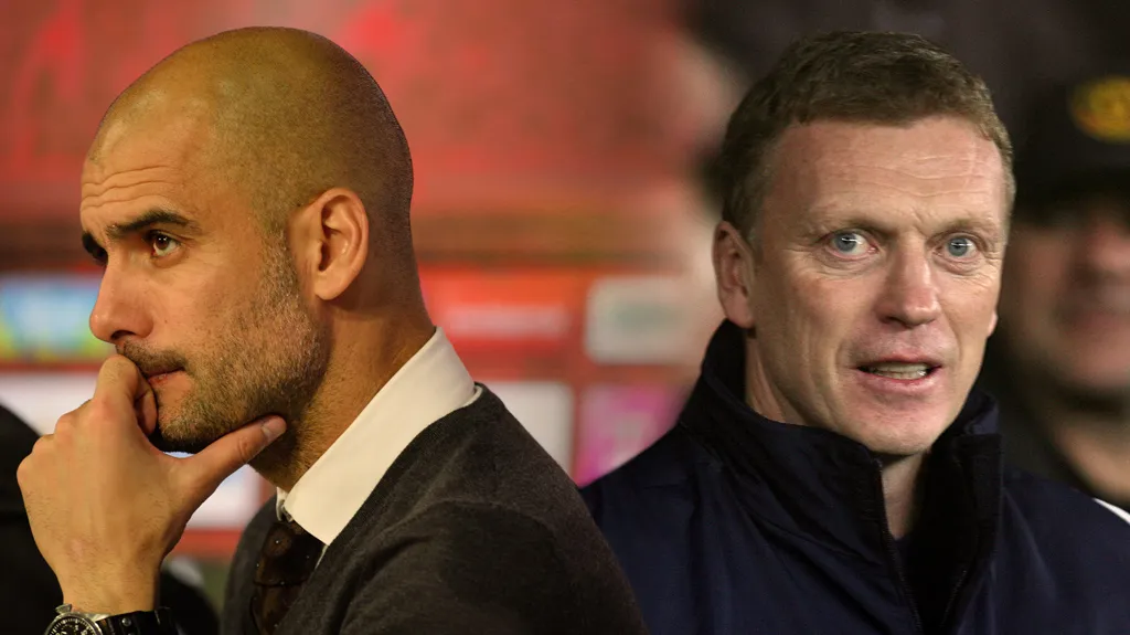 Josep Guardiola a David Moyes