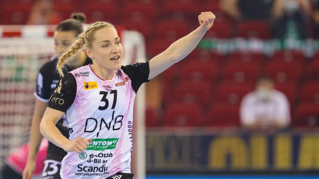 Jana Knedlíková v dresu Vipers Kristiansand