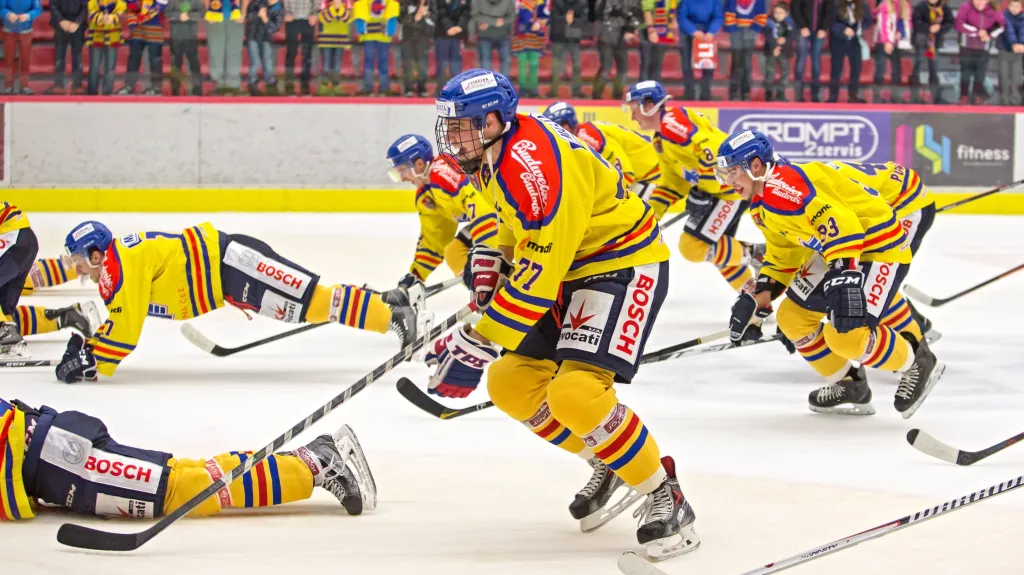 Slavící hokejisté Českých Budějovic