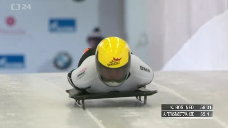 Skeletoniska Fernstädtová byla 12. na ME