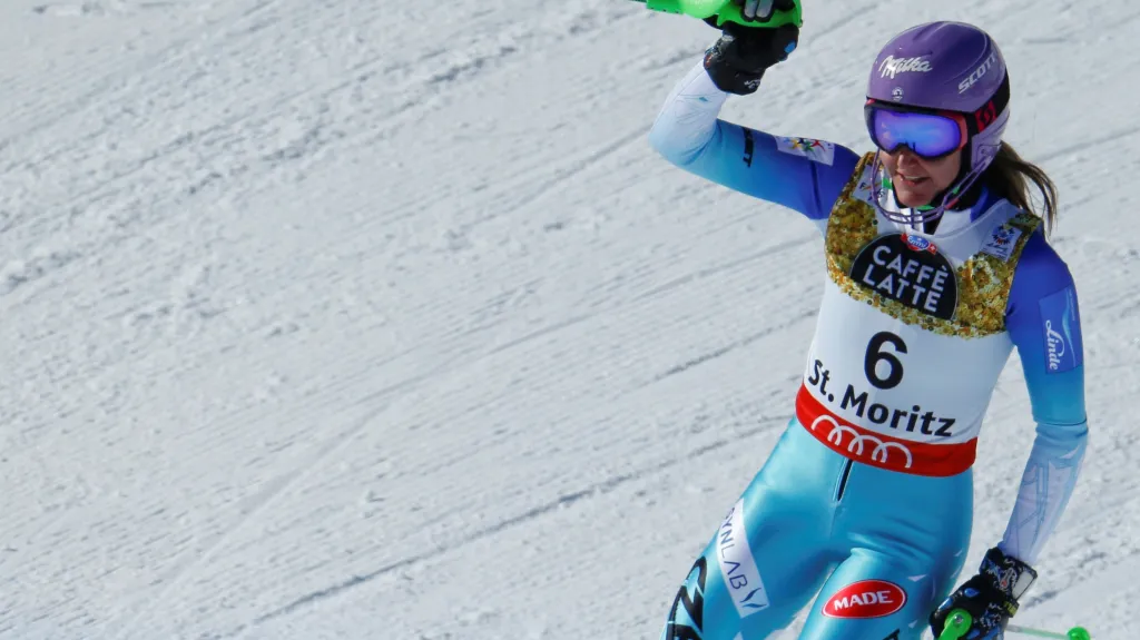 Spokojená Strachová v cíli 2. kola slalomu na MS 2017