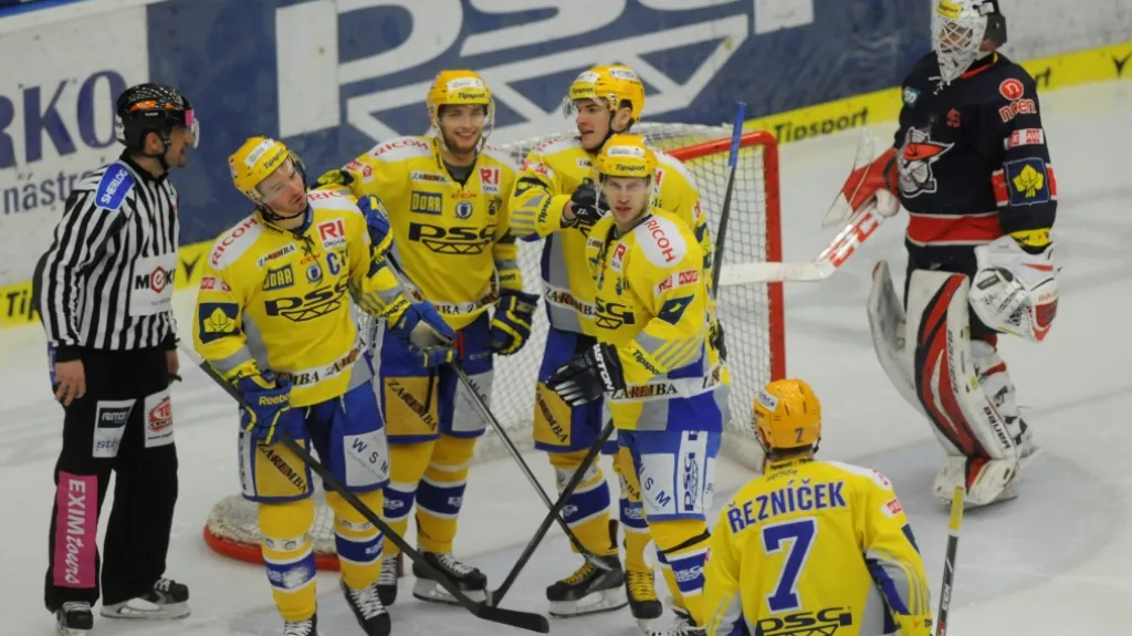 Radost hráčů Zlína proti Chomutovu