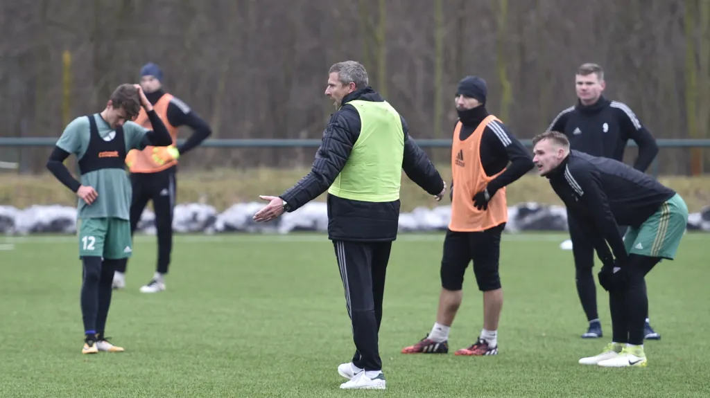 Trénink fotbalistů Bohemians