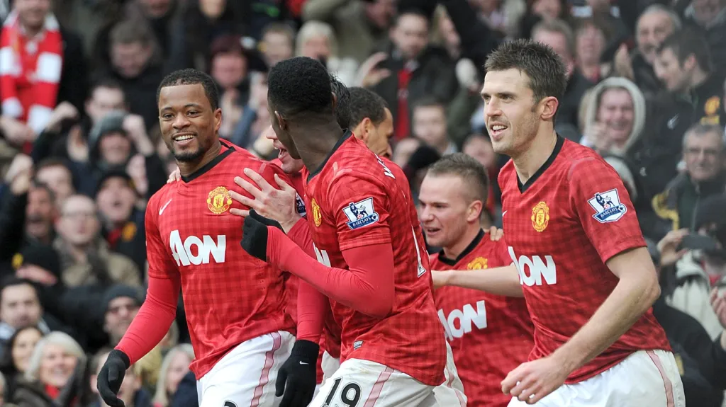 Slavící hráči Manchesteru United