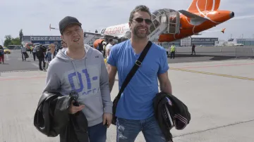 Aleš Hemský s Petrem Nedvědem