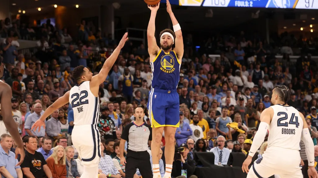 Klay Thompson v utkání s Memphisem