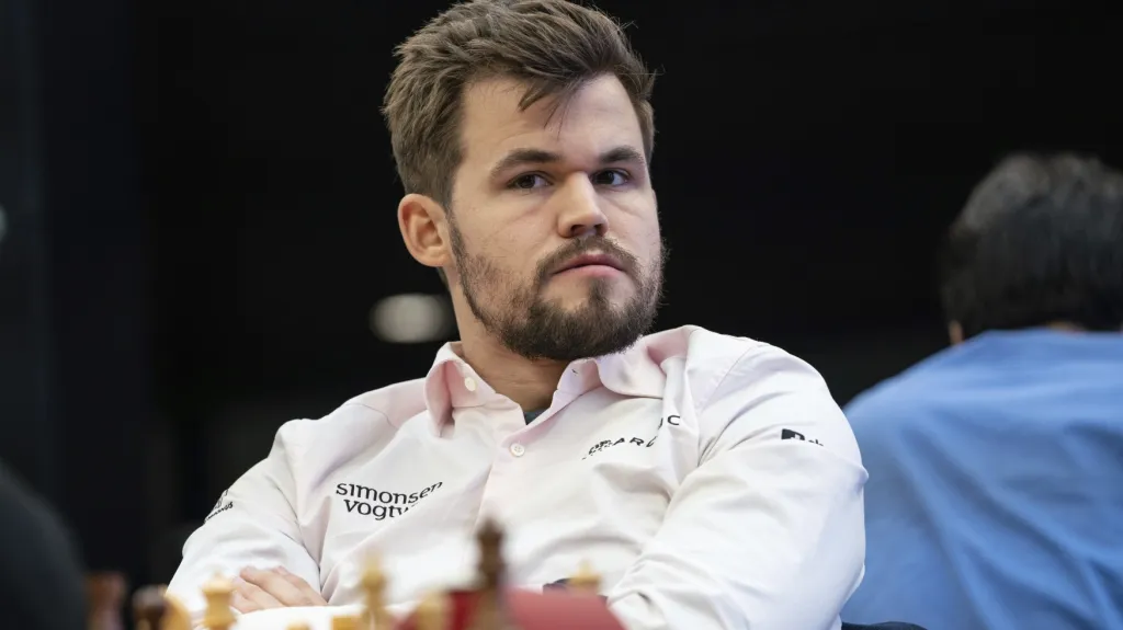 Magnus Carlsen na turnaji v Moskvě