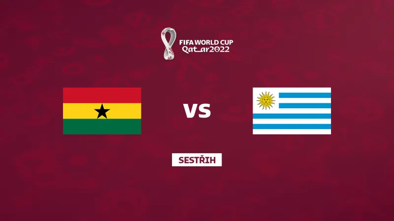 Sestřih utkání Ghana – Uruguay