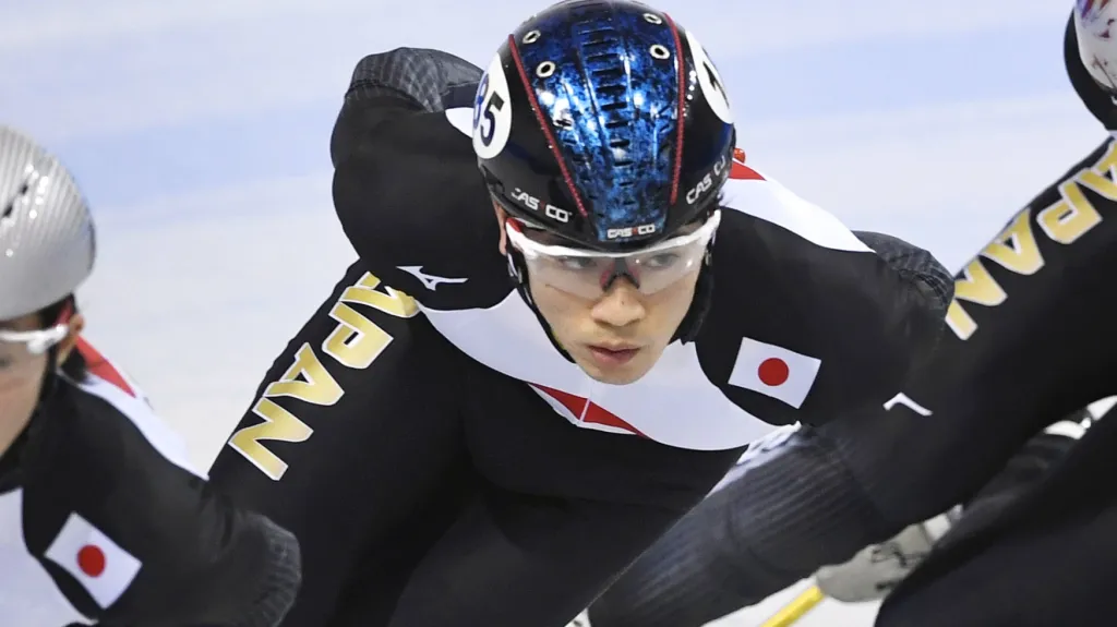 Japonský rychlobruslař Kei Saito
