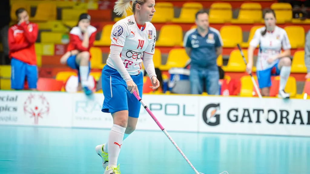 Česká florbalistka Denisa Billá