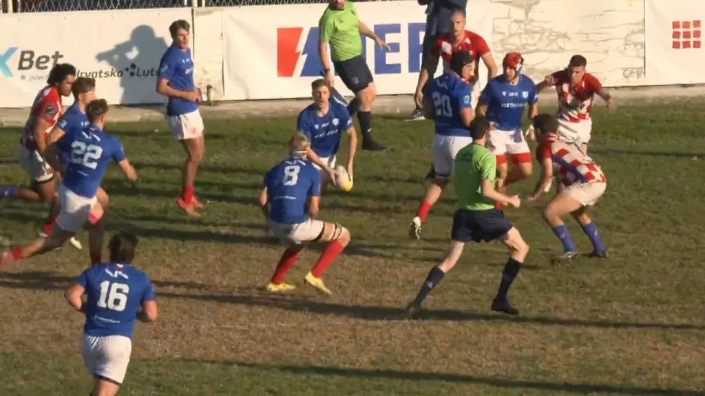 Drtivé útoky českých ragbistů v druhém poločase duelu s Chorvatskem