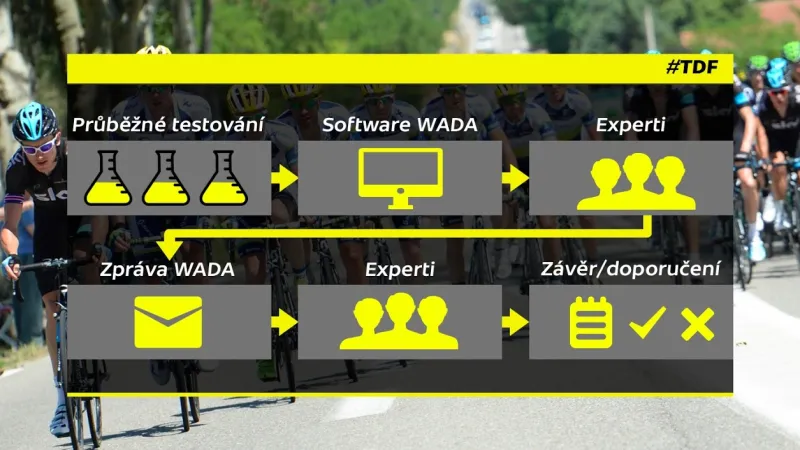 Grafika č. 2: Průběh řízení při odhalení anomálií v biologickém pasu