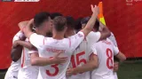 Gól v utkání Česko – Švýcarsko: Okafor - 1:1 (44. min.)