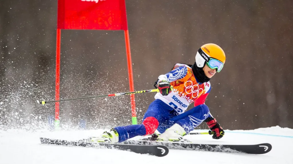 Vanessa Mae na olympijských hrách v Soči