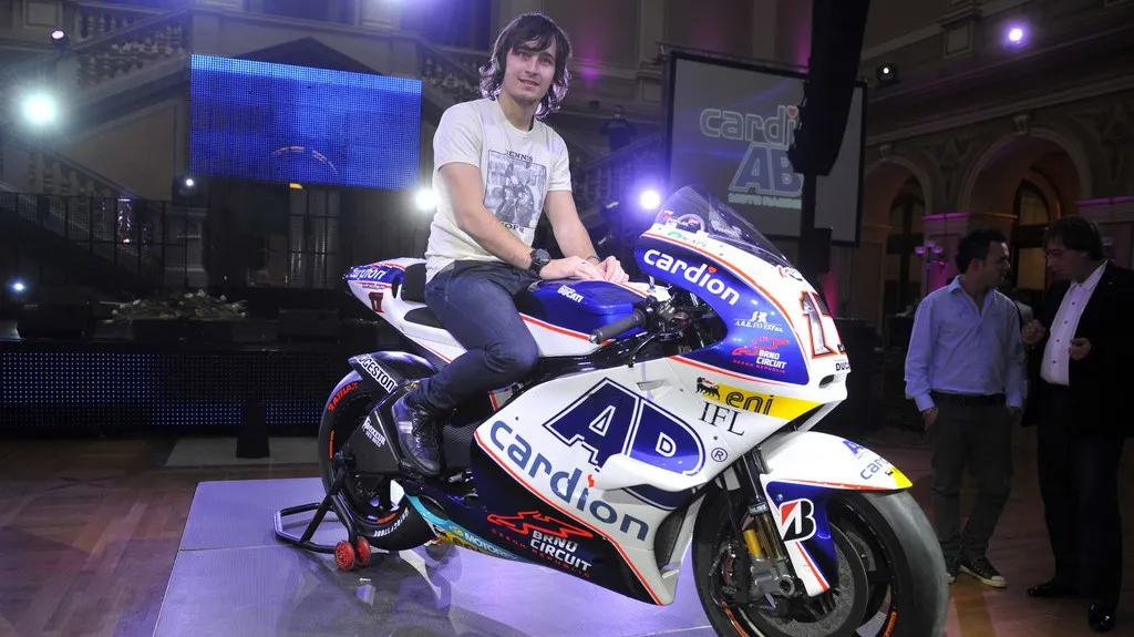 Karel Abraham s novým motocyklem