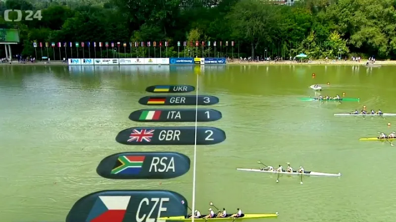 Čtyřka bez dojela v semifinále MS pátá, dvojskif šestý