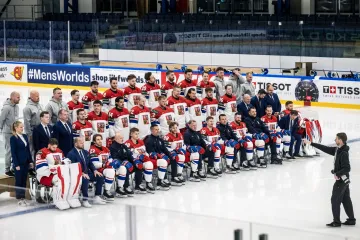 Česká reprezentace během oficiálního focení
