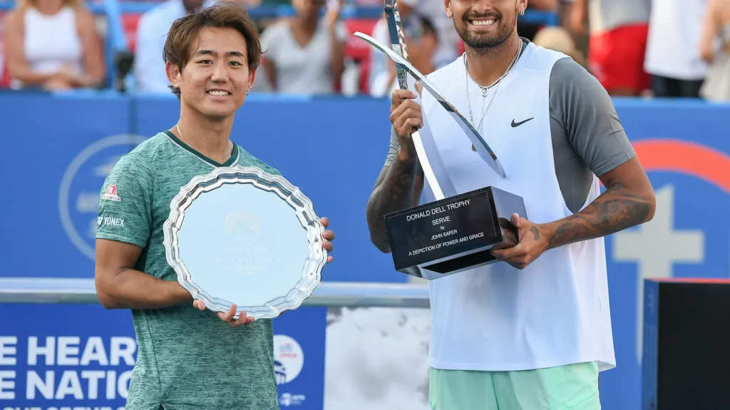 Jošihito Nišioka a Nick Kyrgios