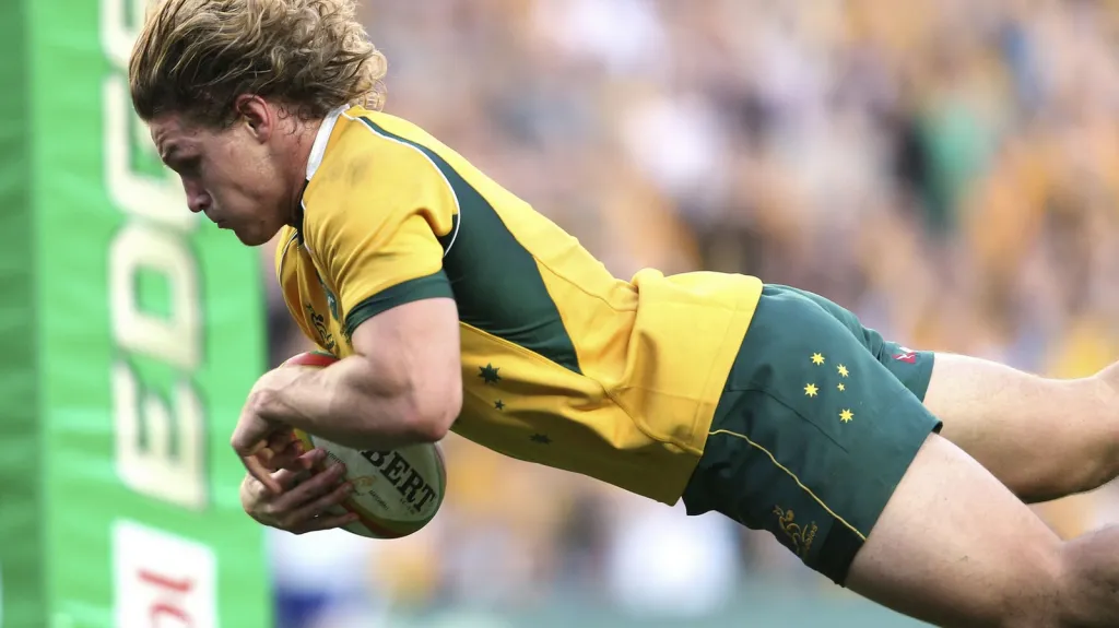 Australan Michael Hooper pokládá pětku