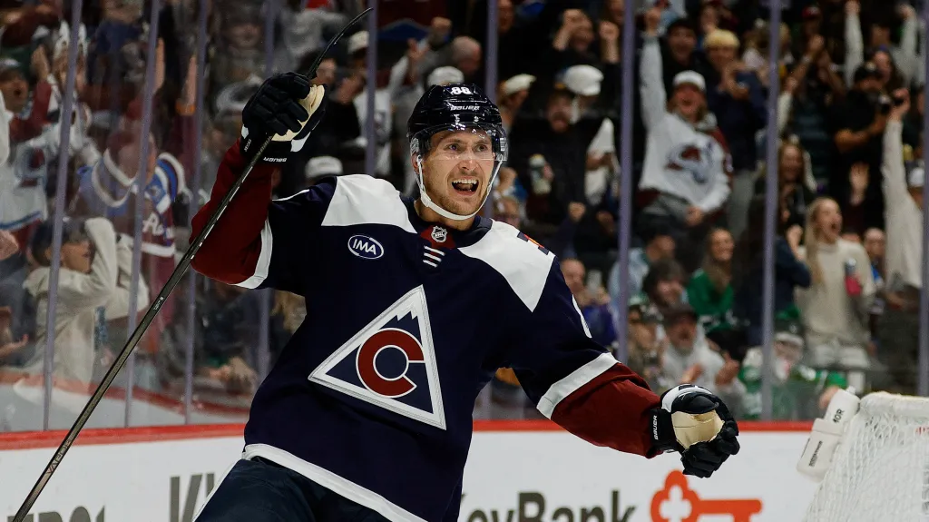 Martin Nečas slaví gól