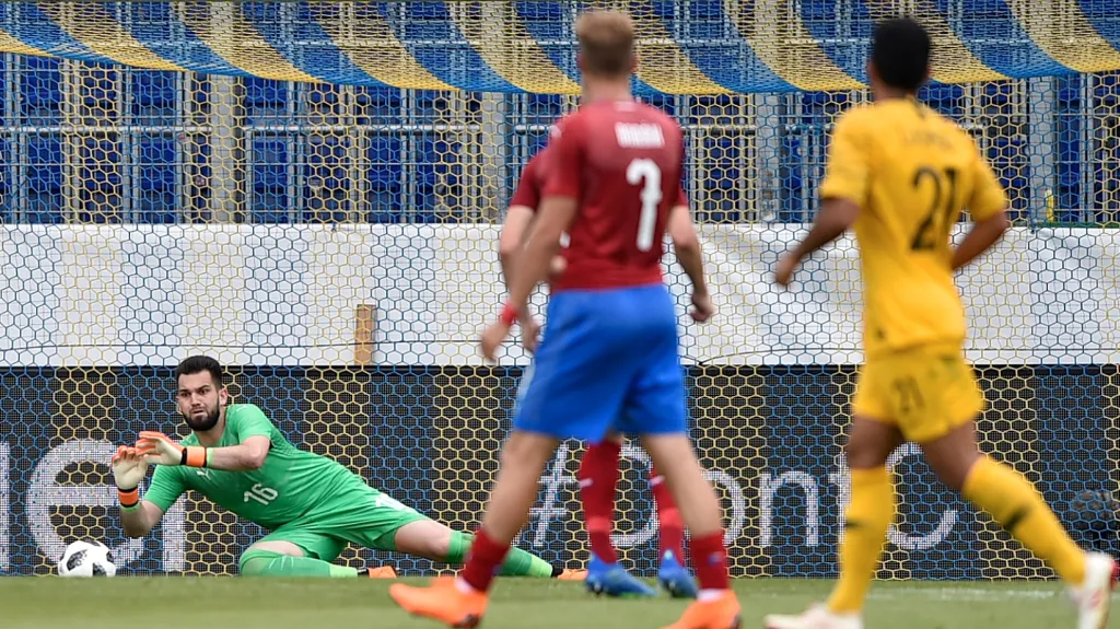Tomáš Koubek dostává druhý gól od Australanů