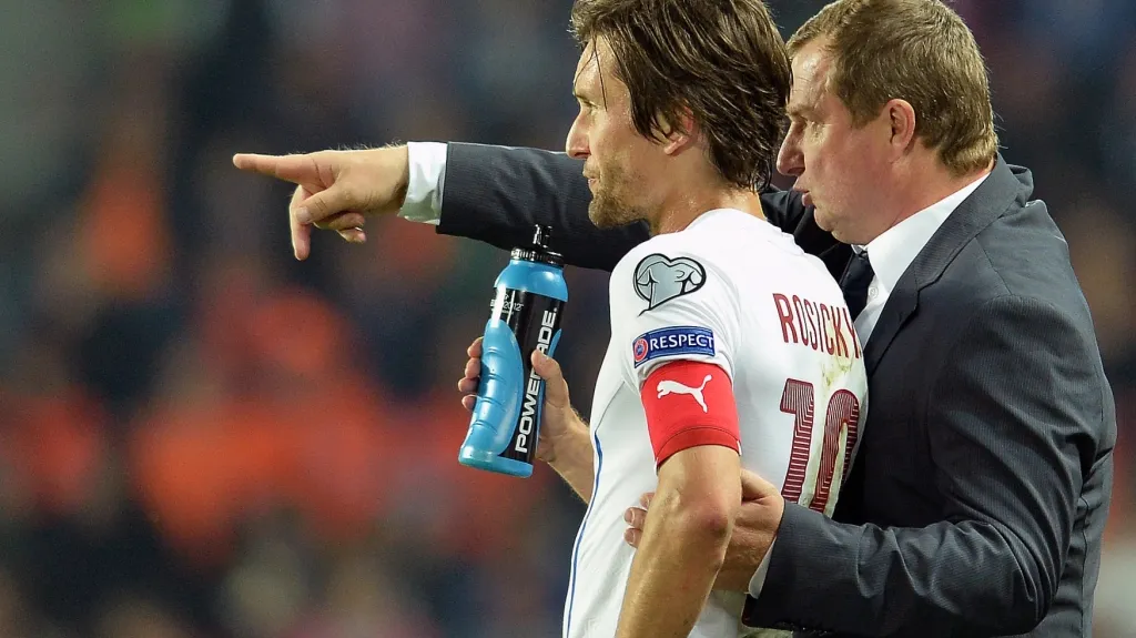 Pavel Vrba s Tomášem Rosickým