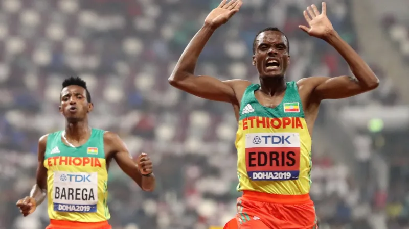 Selemon Barega a Muktar Edris