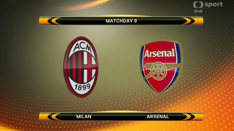 Sestřih utkání AC Milán - Arsenal