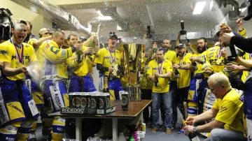 Hokejisté Zlína slaví mistrovský titul