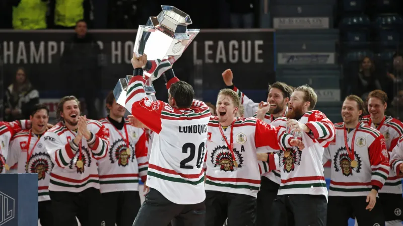 Slavící hokejisté Frölundy