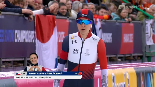 Jízda Sáblíkové na 5000 metrů na MS