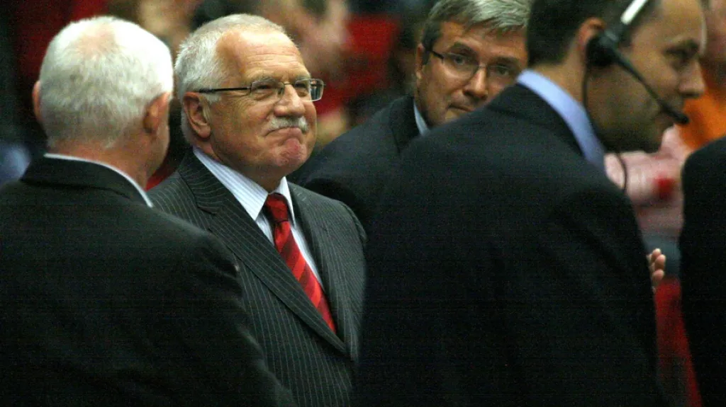 Václav Klaus na MS v basketbalu
